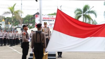 Polres Tabalong Gelar Upacara Peringatan Hari Olahraga Nasional ke-42