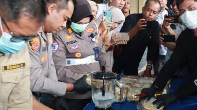 Satu Bulan, 20 Kg Sabu Disita dan Dimusnahkan Polres Banjar