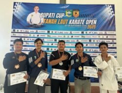 Sumbang 5 Medali, Polres Kotabaru Tunjukkan Prestasi di Ajang Bupati Cup Tanah Laut Karate Open 2025