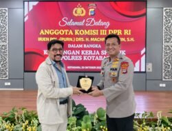 Kunker Anggota DPR RI Irjen Pol (Purn) Machfud Arifin Dimako Polres Kotabaru, Bahas Isu Keamanan Publik dan Serap Aspirasi