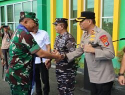 Polres Kotabaru Sambut Kunjungan Pangdam XXII/Tambun Bungai, Dorong Sinergi Pembangunan dan Disiplin Prajurit