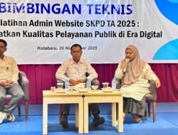 Perkuat Pelayanan Publik Berbasis Digital, Pemkab Kotabaru Gelar Bimtek Admin Website SKPD 2025