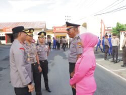 Polres Kotabaru Gelar Upacara Korp Raport Kenaikan Pangkat Pengabdian