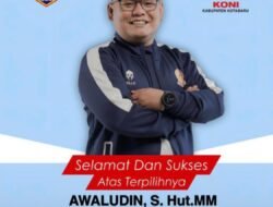 Awaludin Terpilih Aklamasi, Siap Bawa KONI Kotabaru Melompat Lebih Tinggi