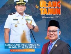 Wakil Ketua DPRD Kabupaten Kotabaru Ucapkan Selamat Ulang Tahun Kepada Komandan Lanal Pangkalan TNI Angkatan Laut