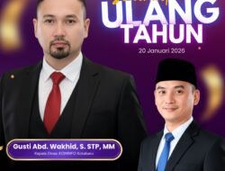 Ketua Komisi II DPRD Abu Suwandi,SH Berikan Ucapan Selamat Ulang Tahun Kepada Kadis Kominfo Kotabaru