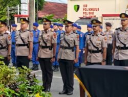 Polres Kotabaru Gelar Upacara Korps Raport Pengabdian dan Sertijab Personel