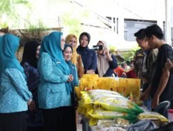 Ketua TP PKK Tanah Bumbu Buka Pasar Murah Ramadan di Kecamatan Simpang Empat