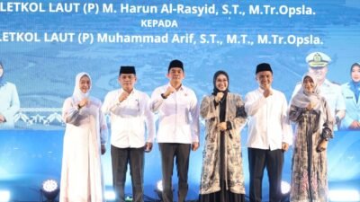 Bupati Andi Rudi Latif Apresiasi dan Sampaikan Harapan pada Pisah Sambut Danlanal Kotabaru–Tanah Bumbu