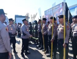 Kapolres Tabalong Pimpin Apel Gelar Kesiapsiagaan Sarpras Karhutla Dan Peralatan Pengendalian Massa, Guna Pastikan Personil dan Almatsus Siap Pakai