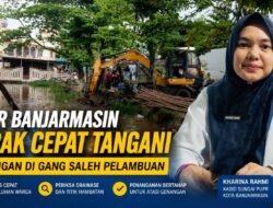 PUPR Banjarmasin Gerak Cepat Tangani Genangan di Gang Saleh Pelambuan