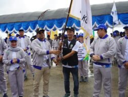 Target Lima Besar, Pemkab Kotabaru Resmi Berangkatkan Atlet POPDA ke Banjarmasin