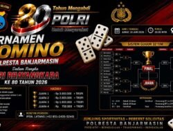 Sambut HUT Bhayangkara ke-80, Polresta Banjarmasin Gelar Turnamen Domino Mini Antar Perwakilan Satfung, Polsek dan Awak Media
