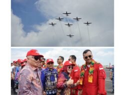 Pemkab Kotabaru Hadiri Open Base Jupiter Aerobatic Team, Saksikan Atraksi Udara Spektakuler TNI AU