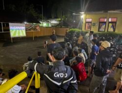 Polsek Murung Pudak Gelar Nobar Piala Dunia 2026, Pererat Kebersamaan Dengan Masyarakat