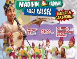Hari Bhayangkara ke-80, Polda Kalsel Angkat Madihin dan Hadrah ke Panggung Kehormatan Budaya Banjar