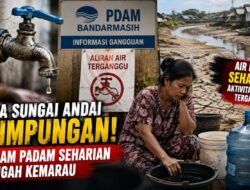 Bukan Sekadar Gangguan, Air PDAM Padam Seharian Bikin Warga Sungai Andai Kecewa