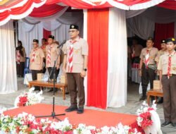 Menuju Jamnas XII di Cibubur, Wabup Syairi Lepas 20 Pramuka Terbaik Kotabaru