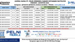 PELNI Rilis Jadwal Pelayaran Agustus 2026 untuk Rute Kotabaru dan Batulicin